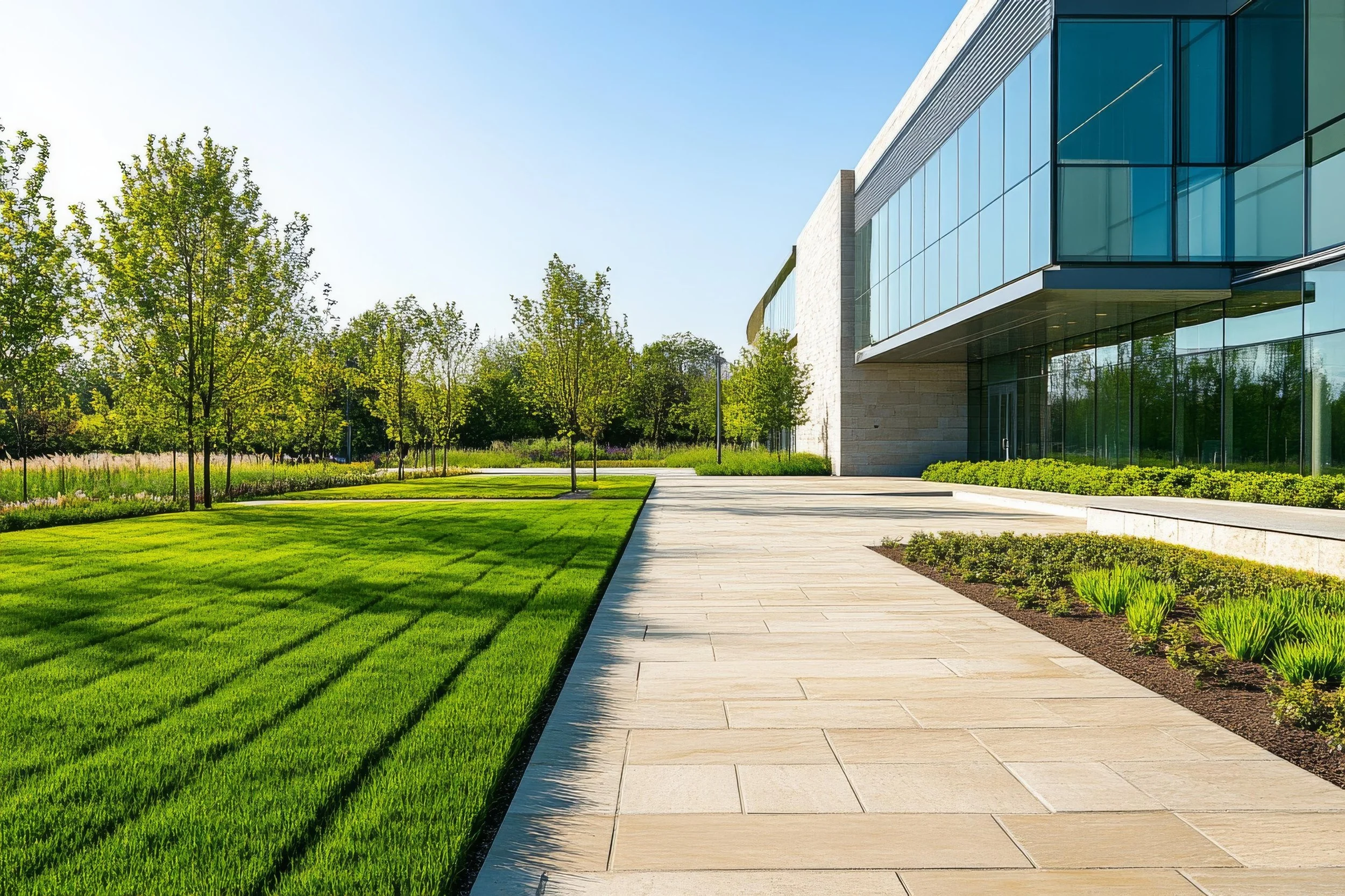 Commercial property landscaping