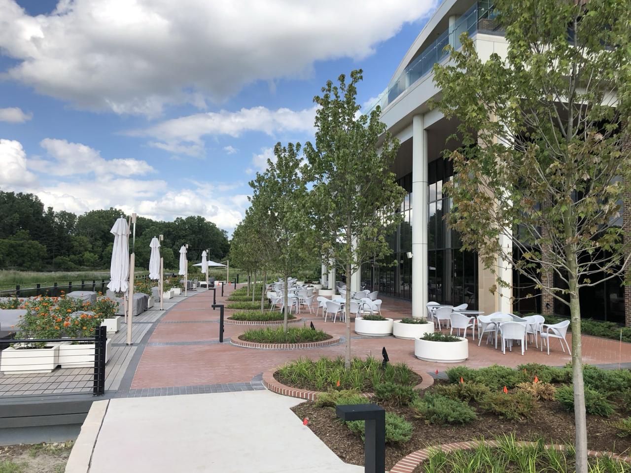 Commercial landscape construction