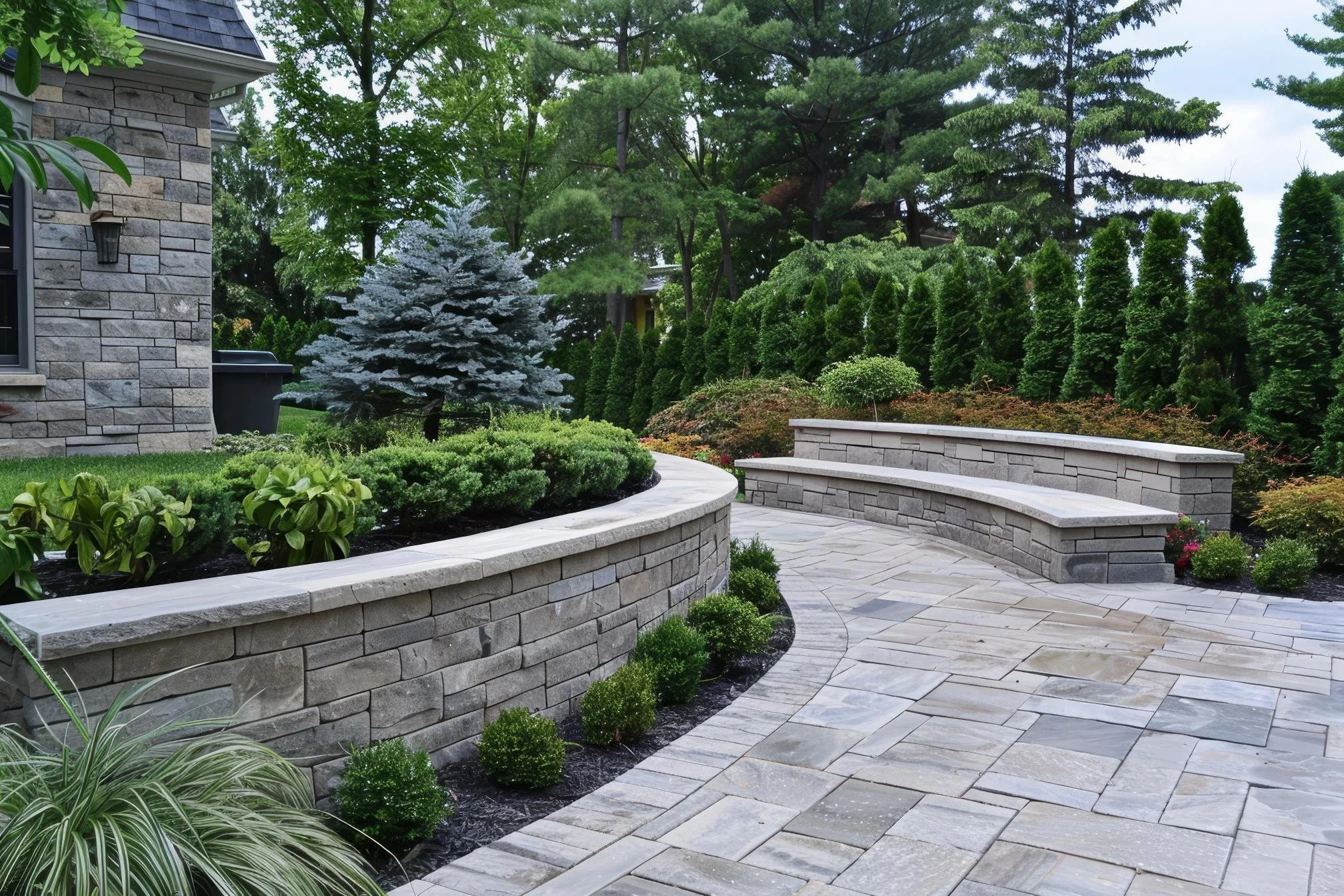 Landscape installation and hardscape